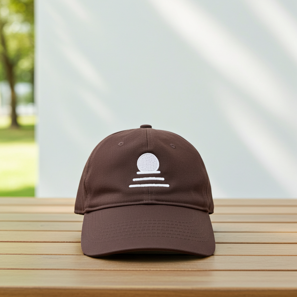 Brown Cotton Baseball Cap