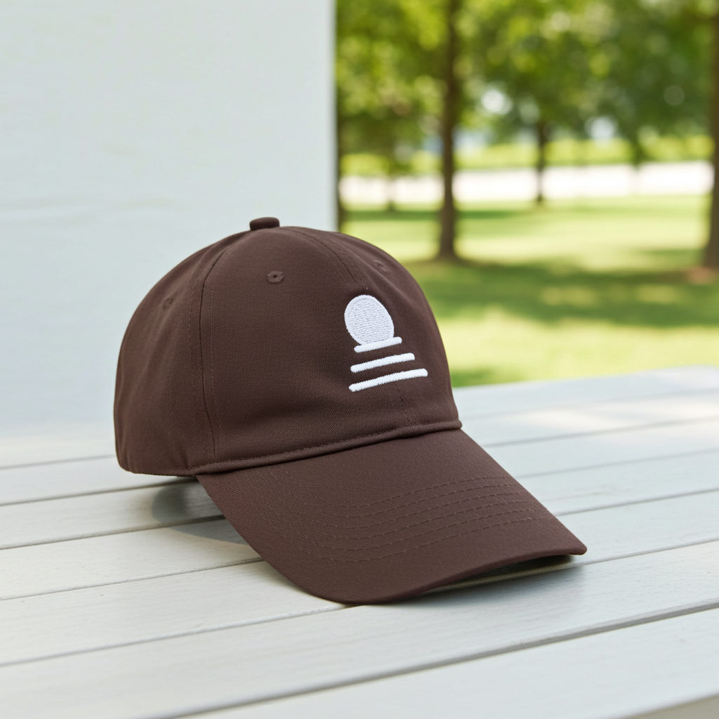 Brown Cotton Baseball Cap