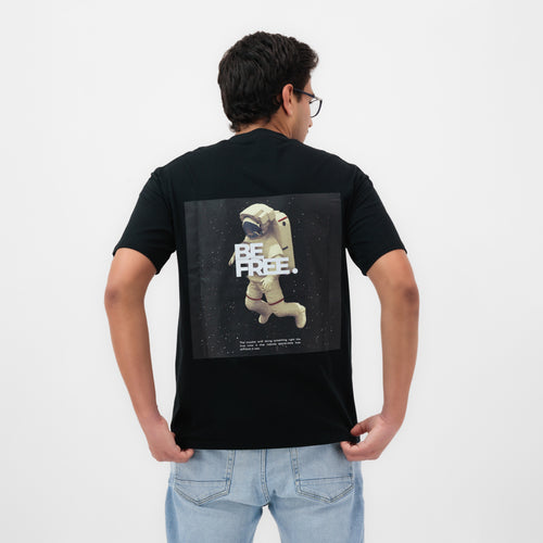 Black Astronaut Graphic T-shirt