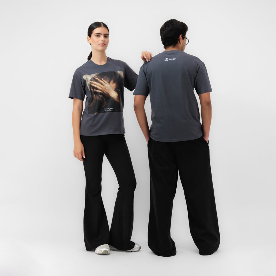 Graphic Print 'I know it's heavy, but it will pass' Unisex T-Shirt