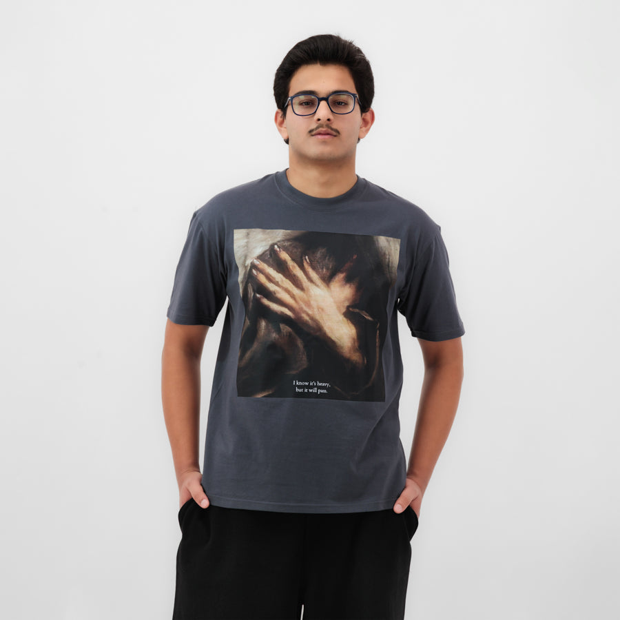 Graphic Print 'I know it's heavy, but it will pass' Unisex T-Shirt