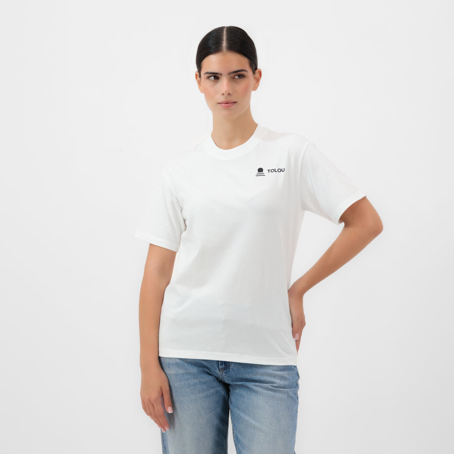 'My Eyes On You' Unisex Graphic White T-Shirt