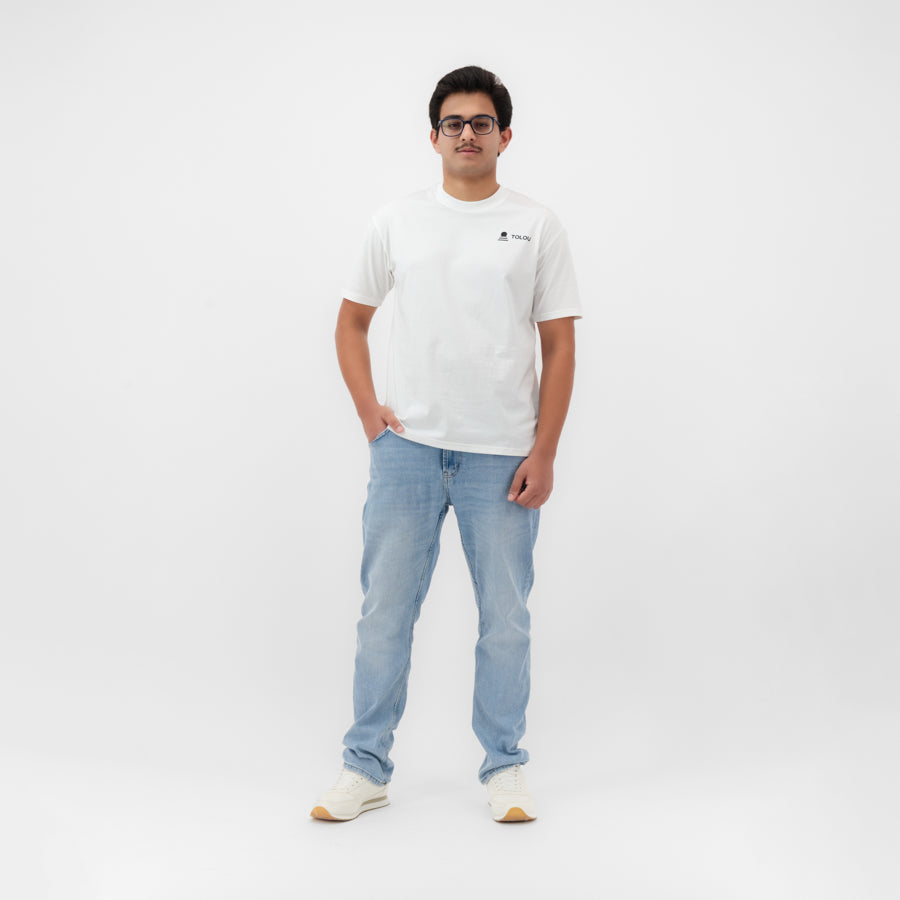 'My Eyes On You' Unisex Graphic White T-Shirt