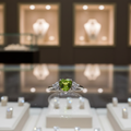 Peridot & Zircon Silver Ring – 2.27g