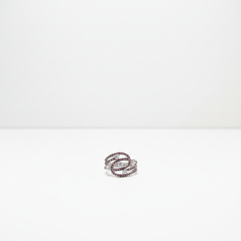 The Stardust Swirl Statement Ring