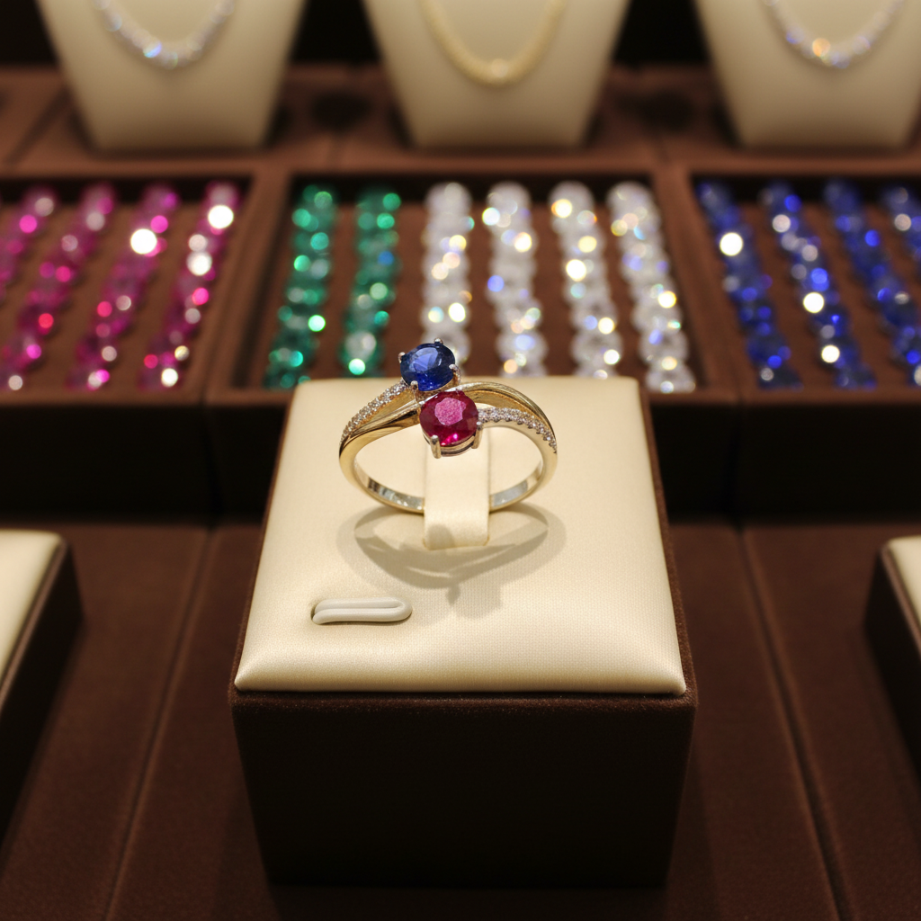 Ruby & Blue Sapphire Zircon