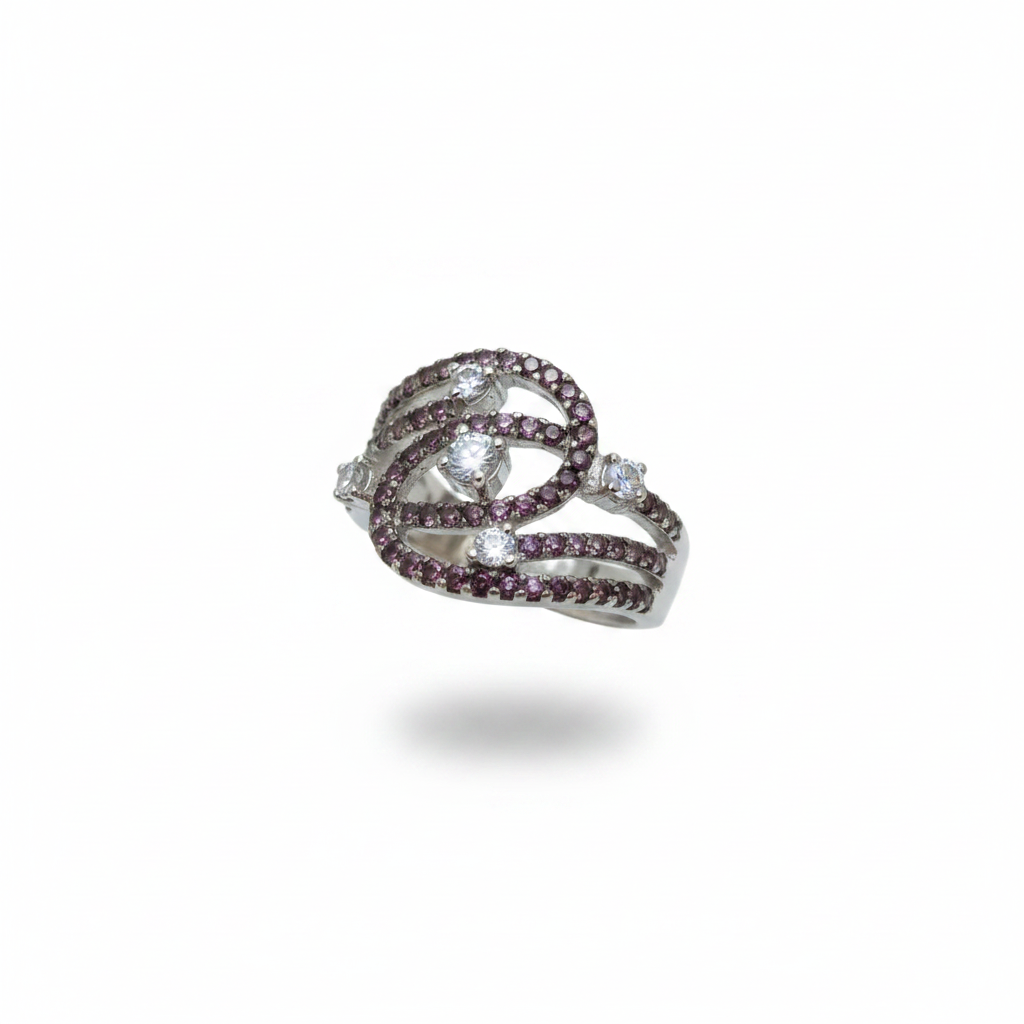 The Stardust Swirl Statement Ring