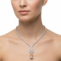 Golden Dewdrop Crystal Necklace