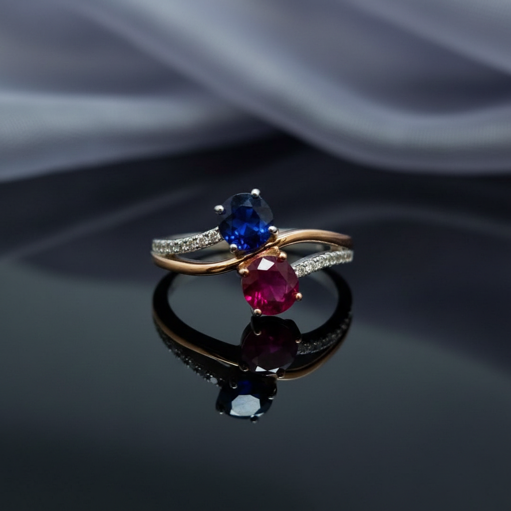 Ruby & Blue Sapphire Zircon