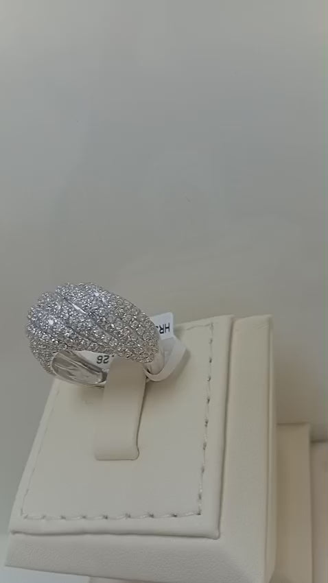 Sublime Cocktail Swarovski Silver Ring