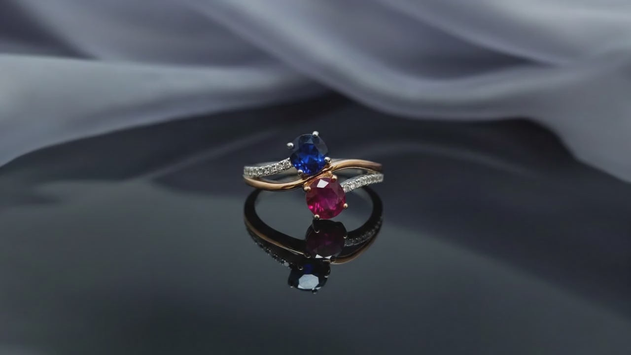 Ruby & Blue Sapphire Zircon